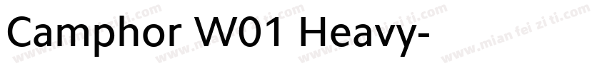 Camphor W01 Heavy字体转换